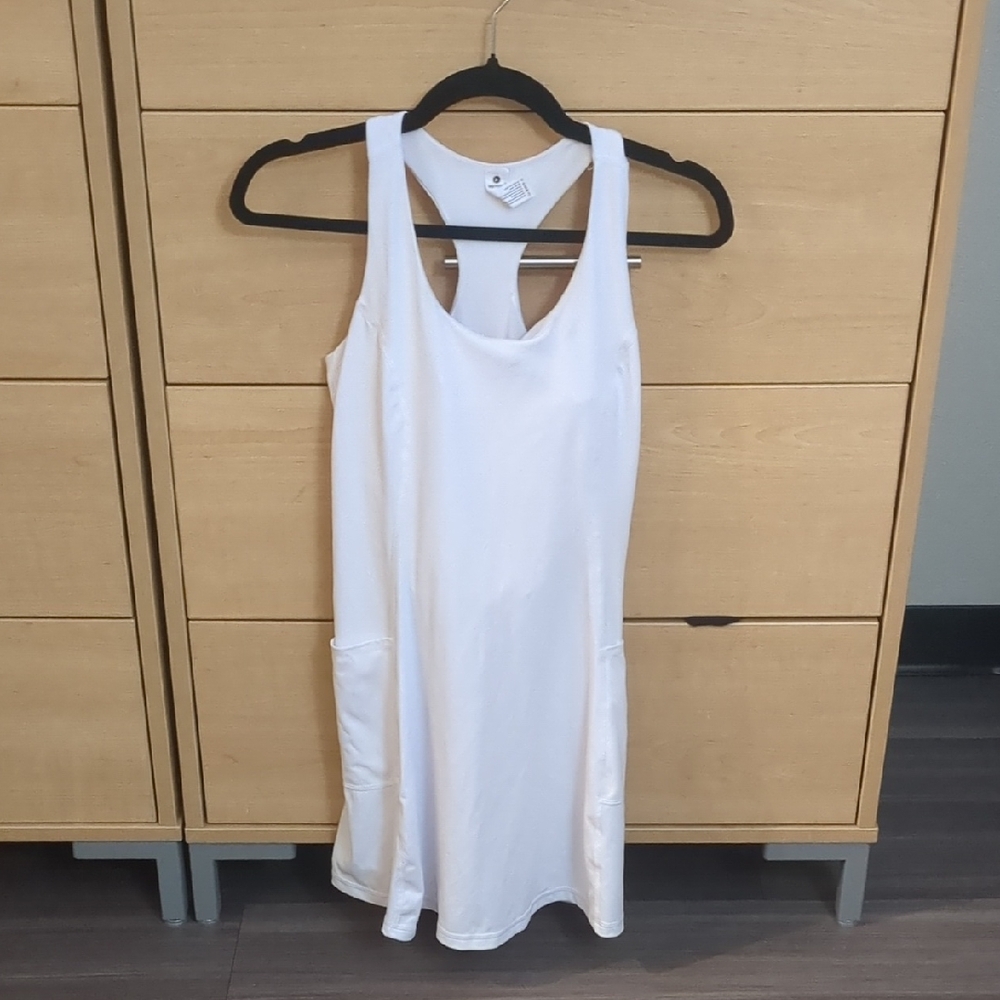 90 Degree By Reflex White Scoop Neck Tennis Dress